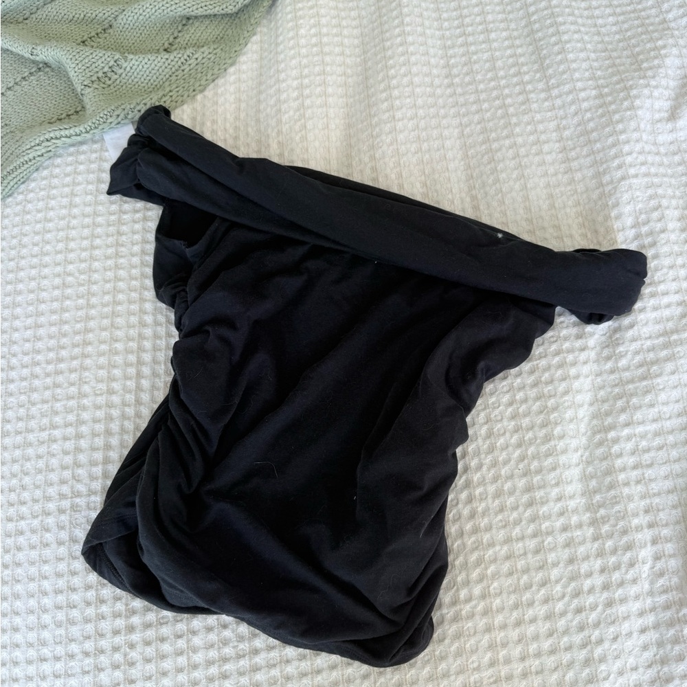 Abercrombie Black Off-Shoulder Top